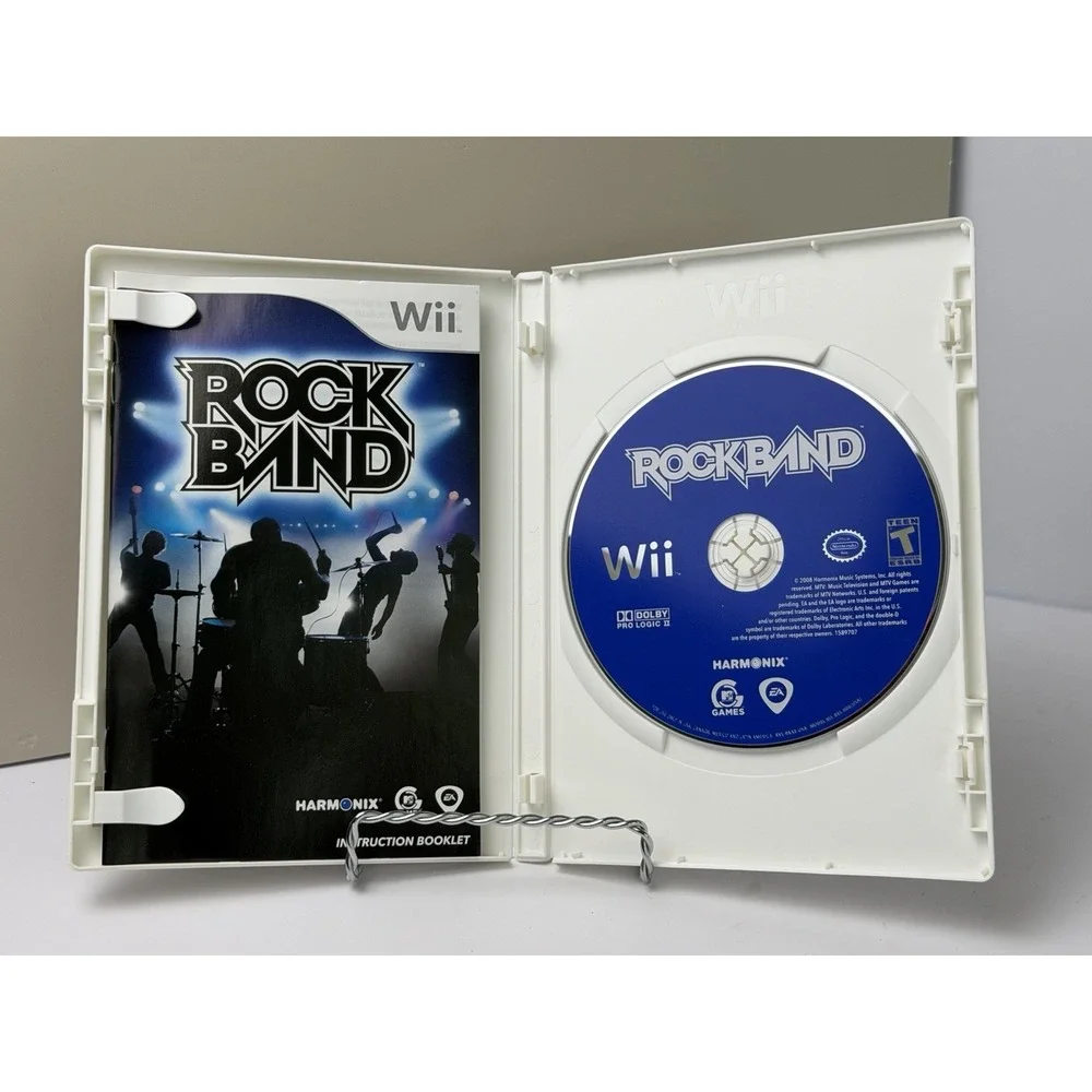 Rock Band (Game Only) Wii Game 2008 CIB Complete With Manual
